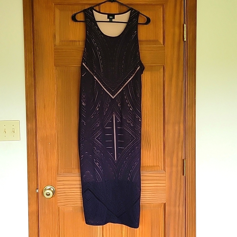 Long Navy Blue Dress- Size XL